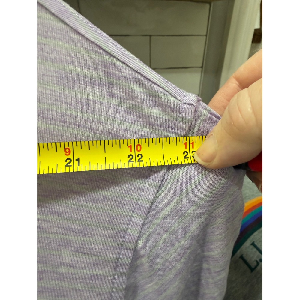 Peter Millar‎ Mens XXL Polo Shirt Lavender Green Space Dye Stripe Short Sleeve - Picture 7 of 8